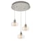 Afx Laney 3 Light Round Pendant, Medium Base 120V Satin Nickel LNYP07MBSNRND3 - alternate 1